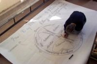 Carol Dunbar in her studio in Harray, Orkney