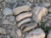 Riverside stones, North India
