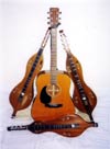 Terry's guitar and Liz's dulcimers